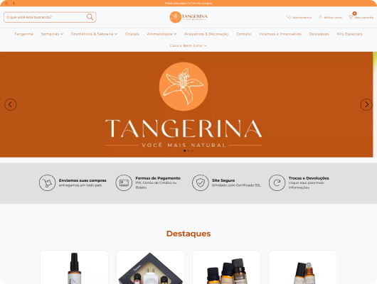 Loja Virtual Tangerina