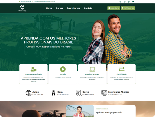 Site Institucional Educa Agro EAD