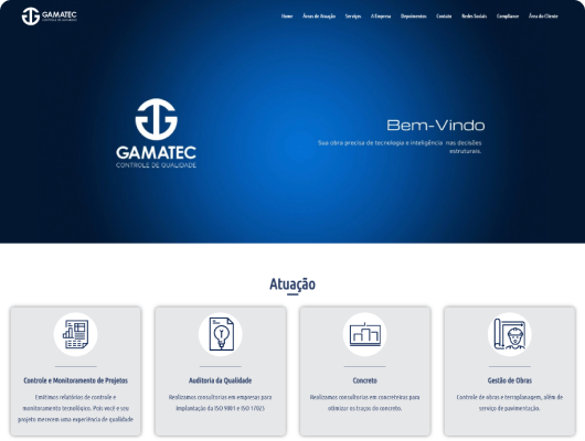 Site Institucional Gamatec